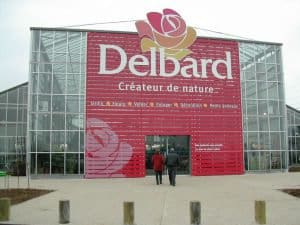 Façade d'une jardinerie Delbard