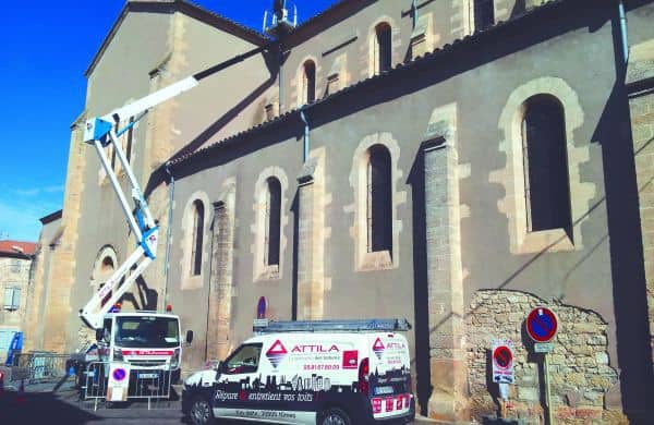 Intervention équipe Attila Systèmes sur une église