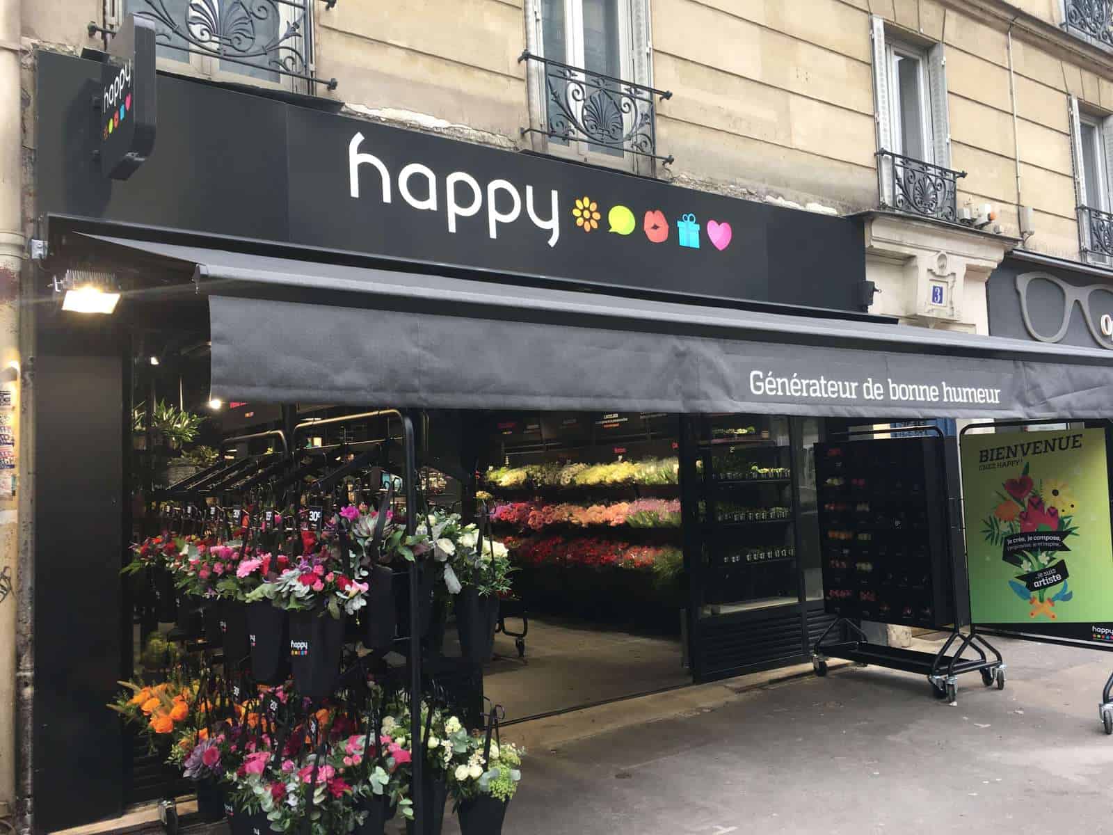 Le fleuriste Happy ouvre un pilote à son nouveau concept