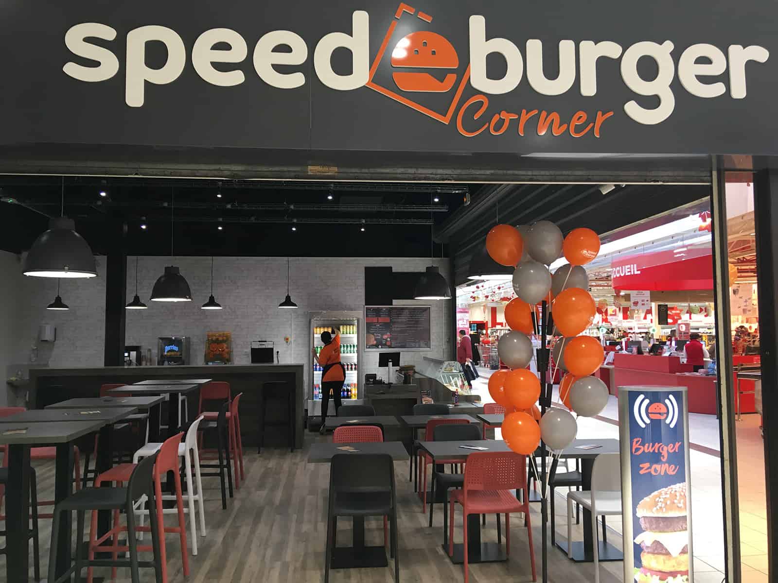 Premier corner pour la franchise de livraison Speed Burger