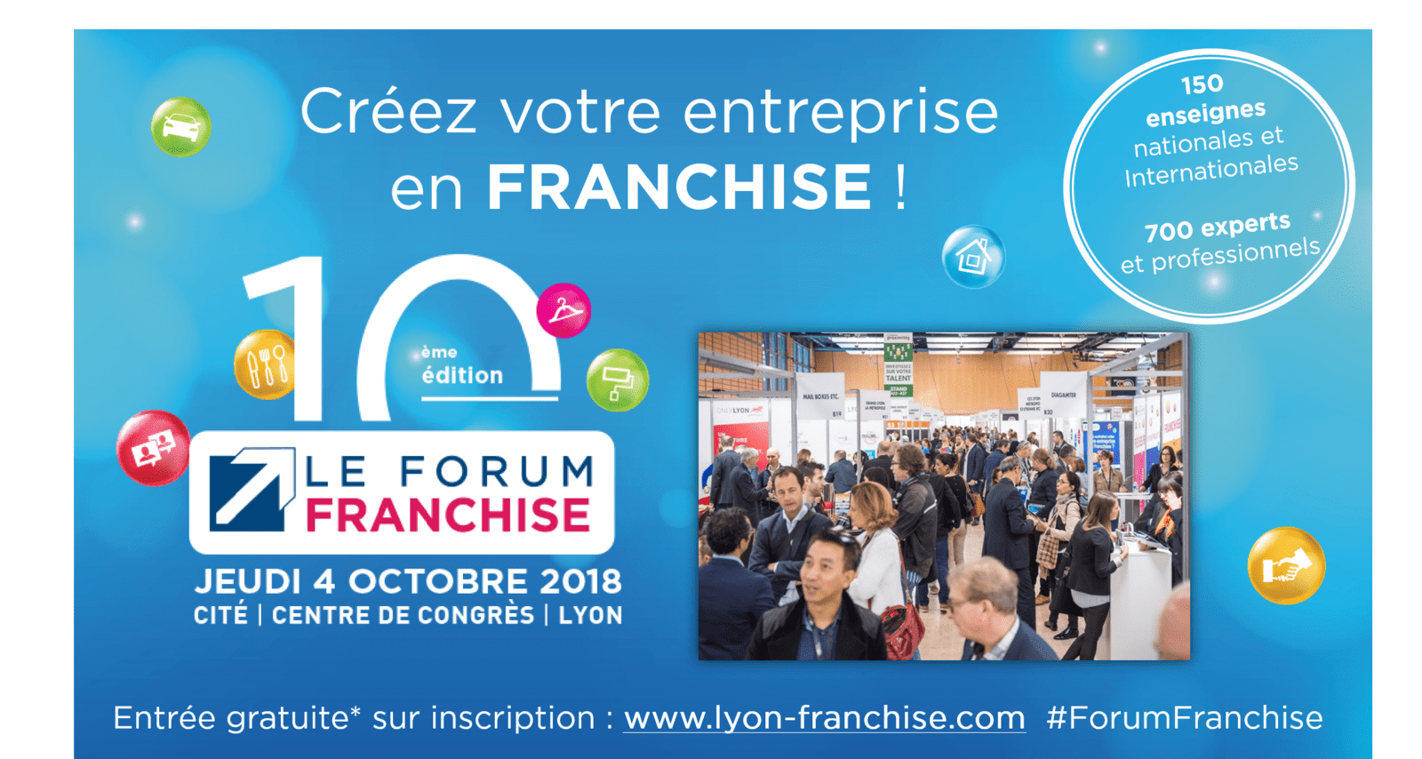 Forum franchise : 150 enseignes seront réunies à Lyon le 4 octobre