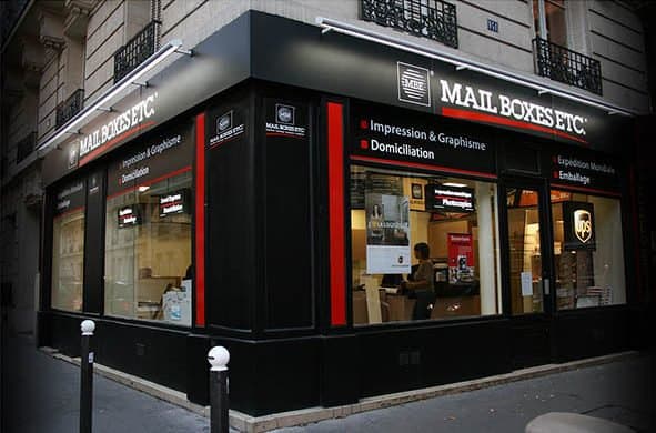 Magasin Mail Boxes Etc. à Paris, franchise de services