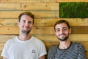 Anthony Darré et Louis Frack, co-fondateurs de la franchise de restauration Bioburger