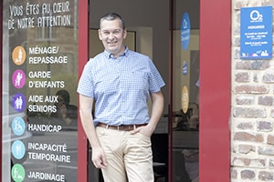 Thierry Beaucousin, franchisé O2 Care Services à Elbeuf et Louviers