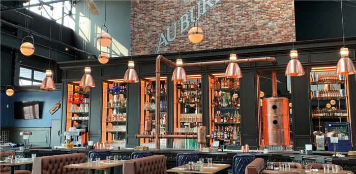 Salle de pub-brasserie Au Bureau en franchise