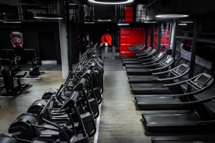 Salle de fitness à l