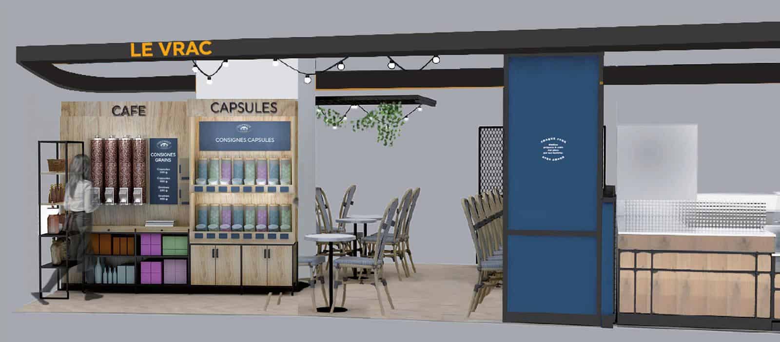 Shop in shop Columbus Café dans l