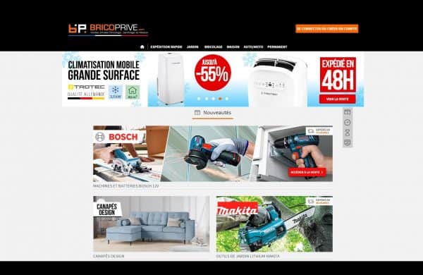 Site de ventes privées BricoPrivé