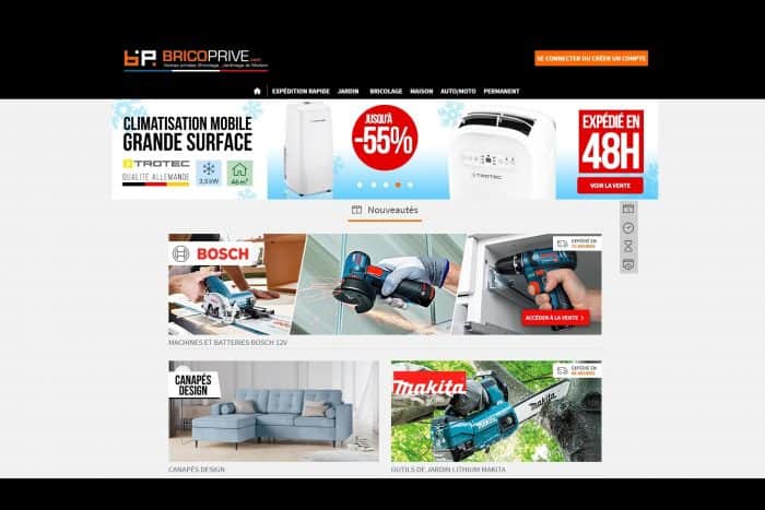 Site de ventes privées BricoPrivé