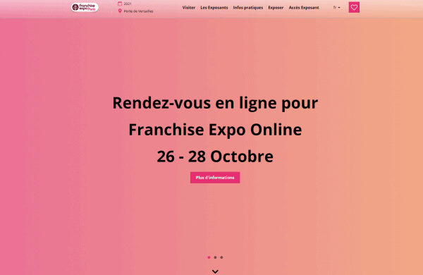 Franchise Expo Online du 26 au 28 octobre 2020