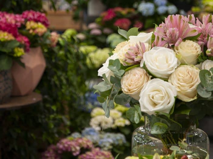Bouquet de fleurs, enseigne Monceau Fleurs