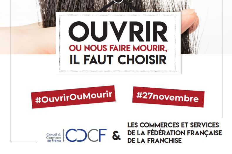 Lettre ouverte : 29 fédérations du commerce demandent la réouverture pour tous le 27 novembre