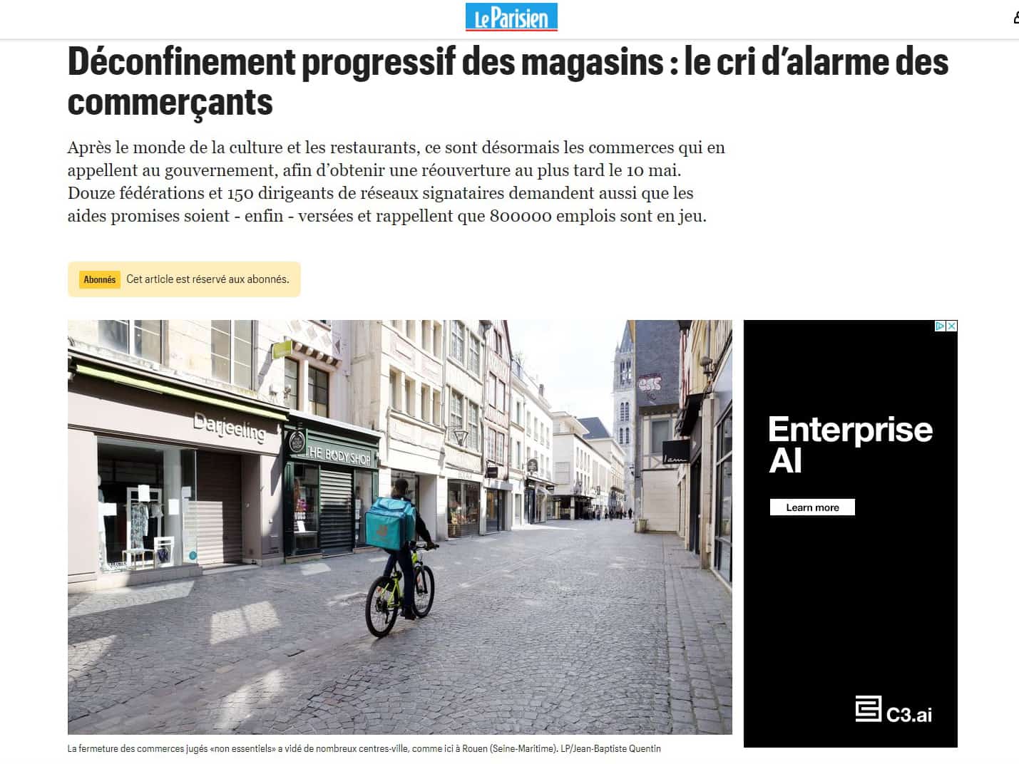 150 dirigeants d’enseignes appellent à une réouverture de tous les commerces au plus tard le 10 mai