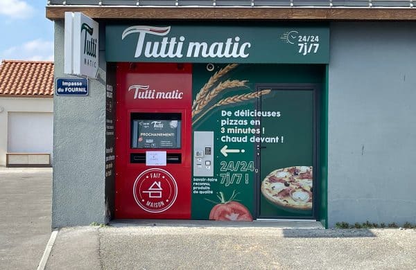 Distributeur automatique de pizza Tutti Matic, franchise Tutti Pizza