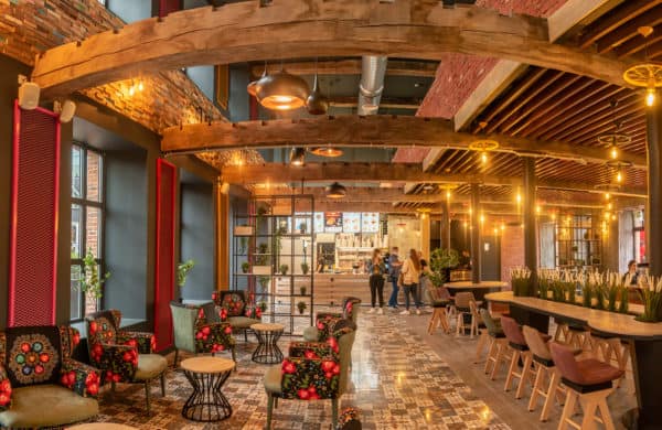 Salle de restaurant en franchise à l