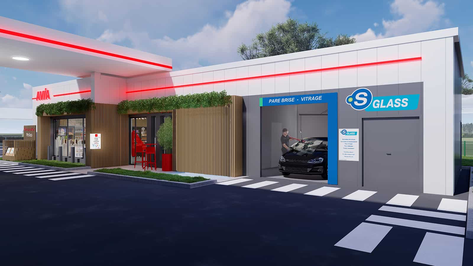 Le groupement Point S développe son concept dédié au vitrage S.Glass en dehors de ses centres