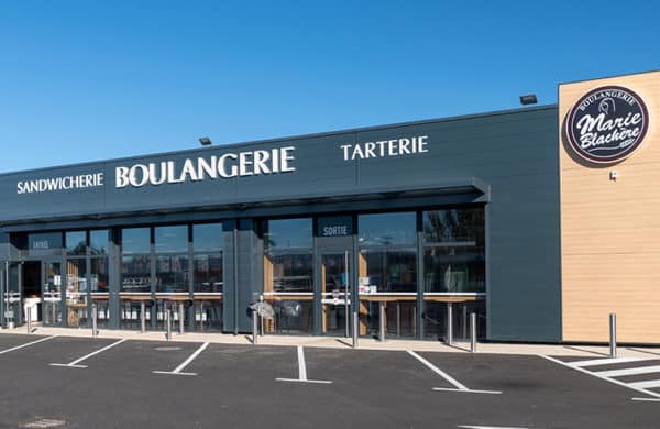 Enseigne de boulangerie traditionnelle et familiale Marie Blachère