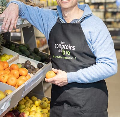 Damien Geoffroy, multi-franchisé Les Comptoirs de la Bio en Charente-Maritime