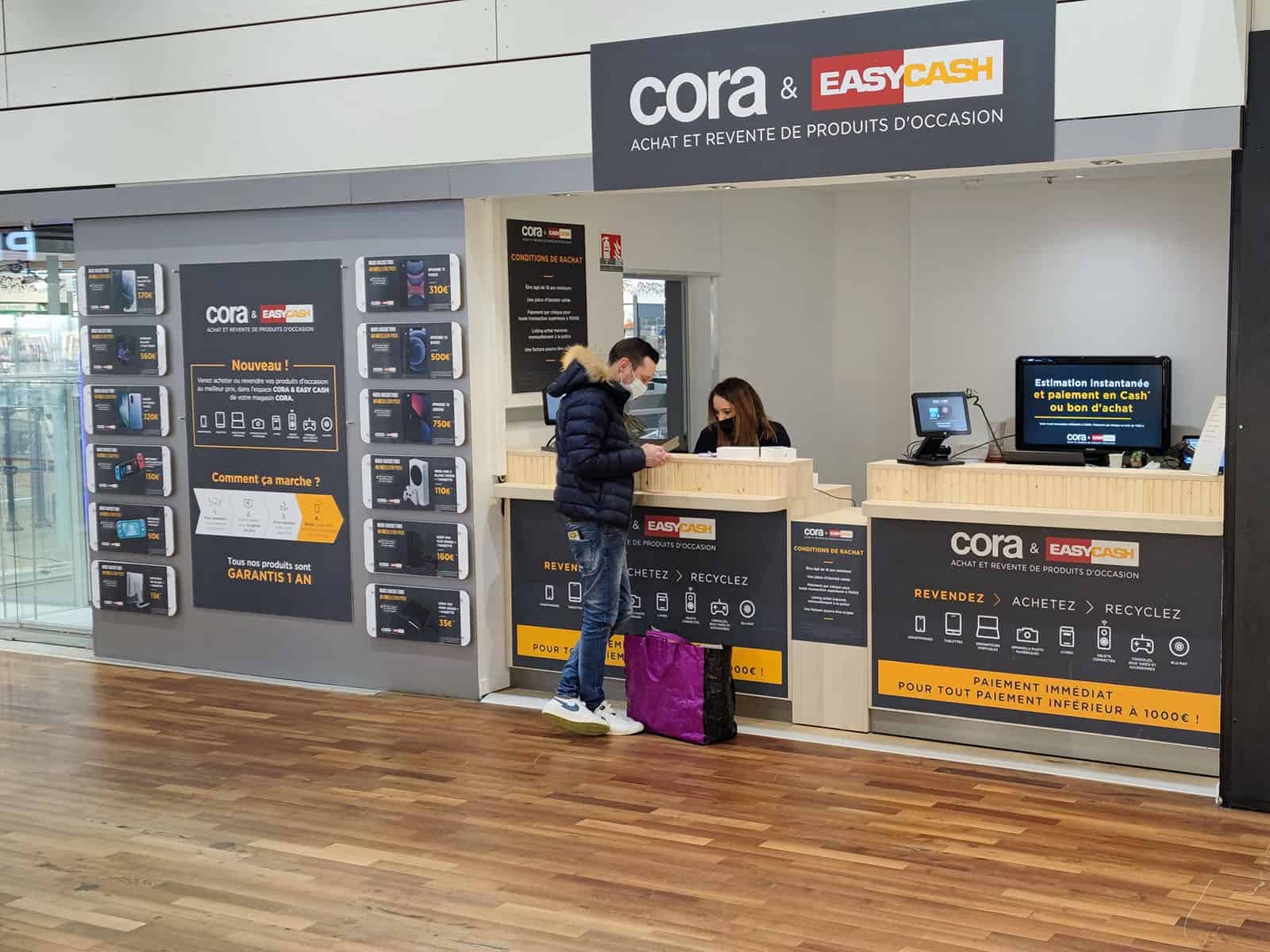 La franchise Easy Cash et l’enseigne Cora poursuivent leur partenariat dans la seconde main