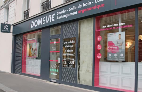 Concept store à l’enseigne spécialiste des travaux d’adaptation du domicile Dom&Vie