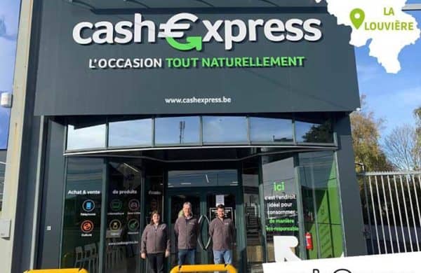 Magasin Cash Express à La Louvière, en Belgique