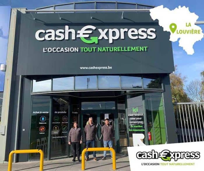 Magasin Cash Express à La Louvière, en Belgique