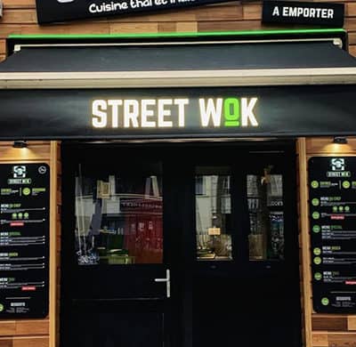 Restaurant de cuisines thaï et indienne à l