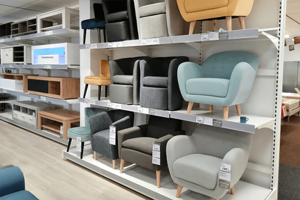 Intérieur de magasin à l