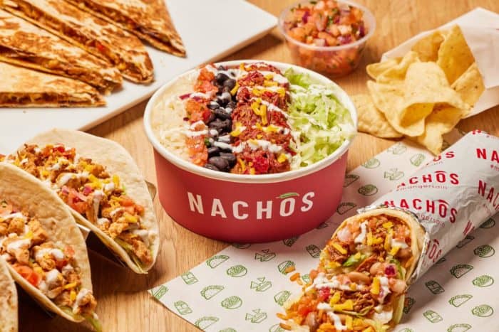 Produits de la franchise de restauration Nachos