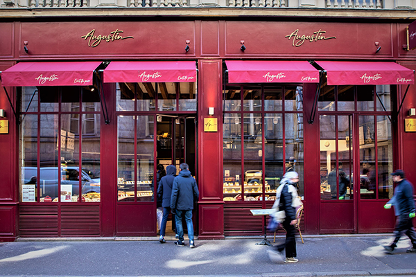 Vitrine de boulangerie à l