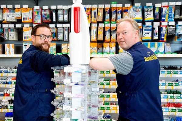 Magasin de papeterie à l