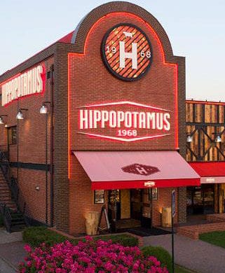 Restaurant Hippopotamus au concept Steakhouse à la Française, extérieur