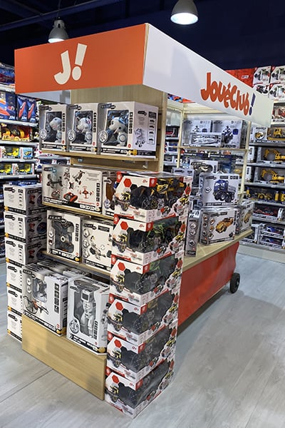 Intérieur de magasin de jouet à l