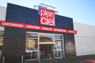 Magasin de papeterie à l