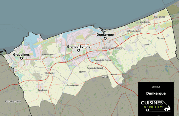 Cuisines-Venidom-Ville-Dunkerque-Cuisiniste-Carte-Secteur-Gravelines-Grande-Synthe-Dunkerque