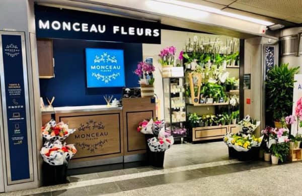 Magasin Monceau Fleurs gare Saint-Lazare à Paris