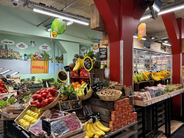 Magasin de produits bio Naturalia au concept 