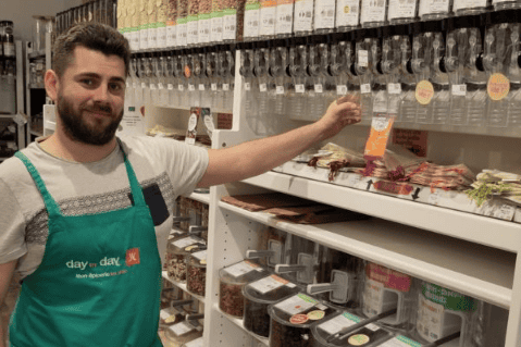 Intérieur du magasin à l