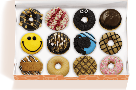 Boîte de douze donuts de l