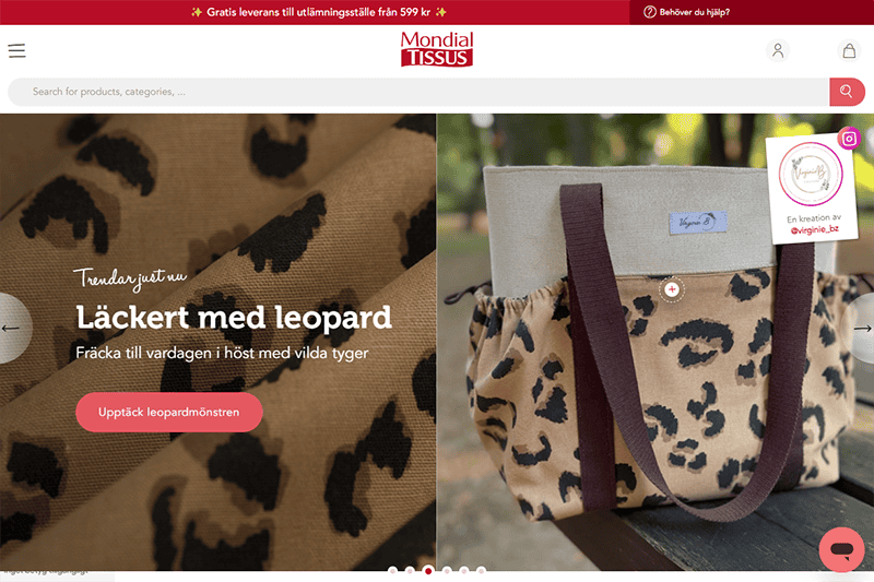 La franchise Mondial Tissus déploie son offre textile en Europe par le biais de sites marchands