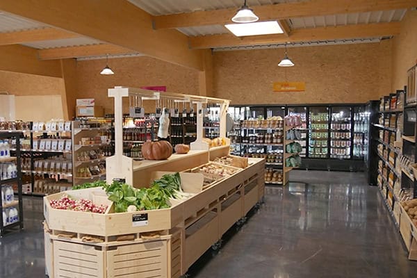 Magasin alimentaire en circuit court à l