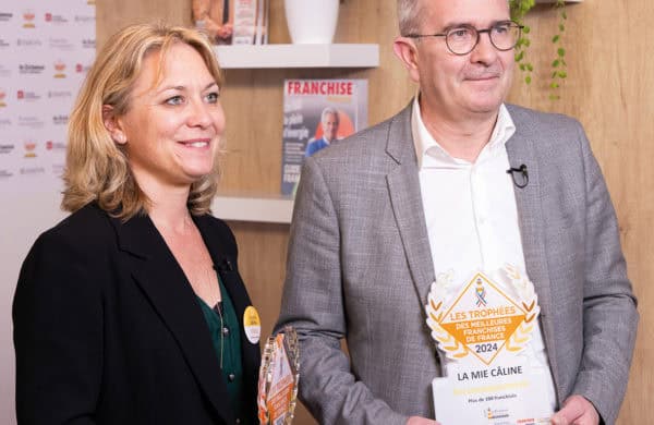 Sylvia Touboulic Barreteau, Directrice Générale Déléguée en charge du pôle franchise, et David Giraudeau, Directeur Général de La Mie Câline