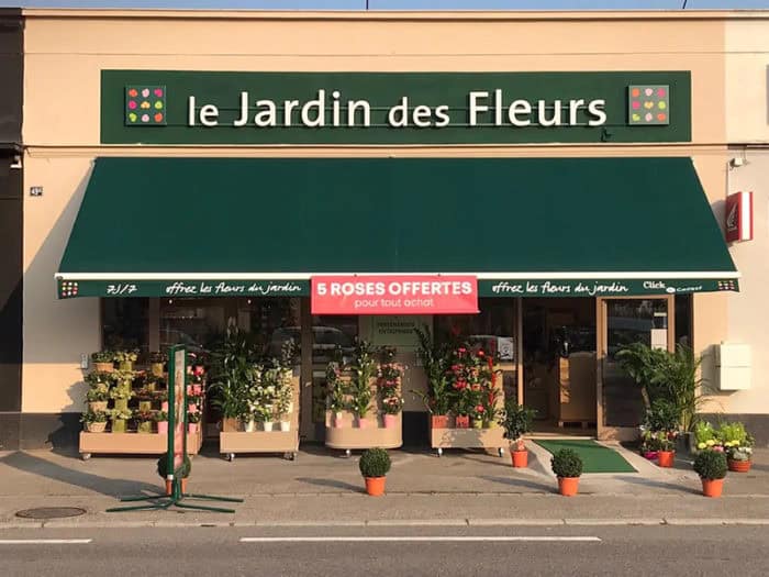 Magasin de fleurs en libre-service à l