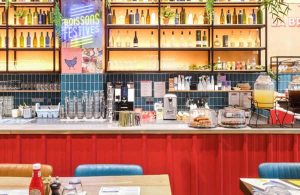 Comptoir de restaurant à l