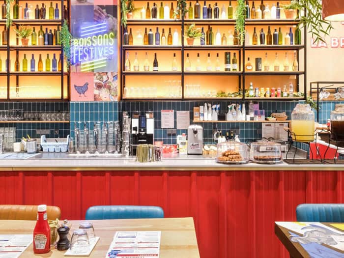 Comptoir de restaurant à l