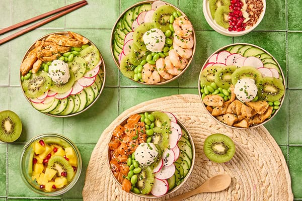 Produis de la franchise de restauration rapide Pokawa