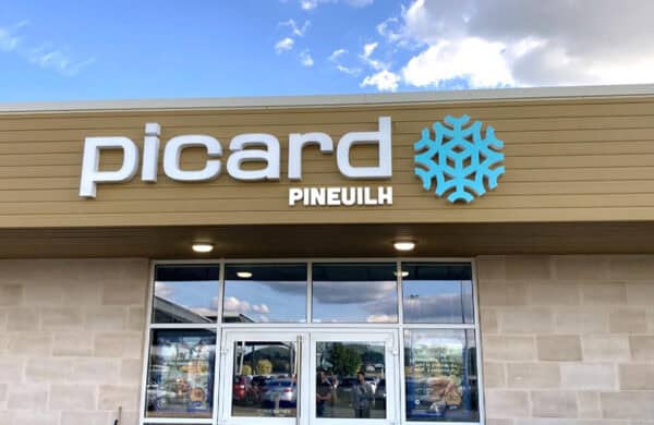 Magasin de surgelés à l