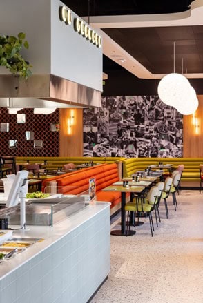 Comptoir de restaurant à l