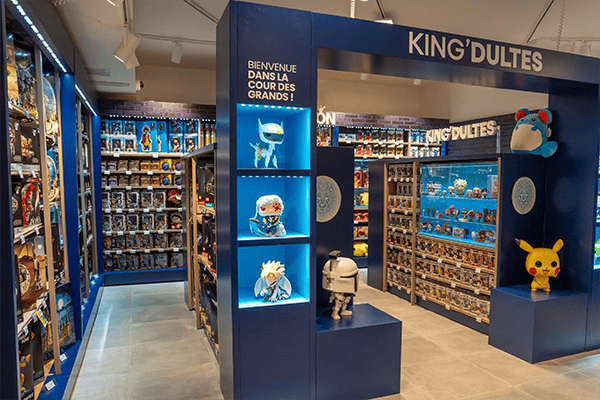 Espace dédié aux Kidultes, magasin à l