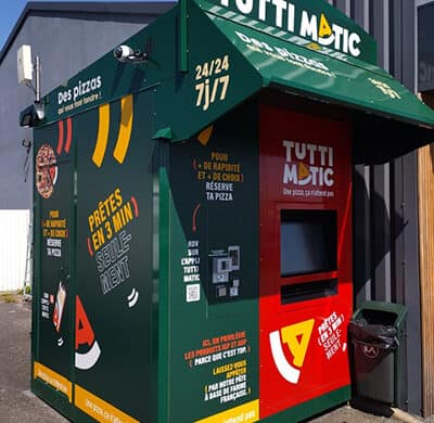 Distributeur automatique de pizzas à l